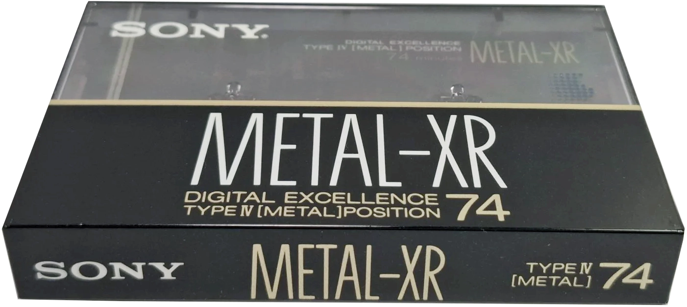 Compact Cassette Sony Metal-XR 74 "MTL-XR74" Type IV Metal 1989 Japan