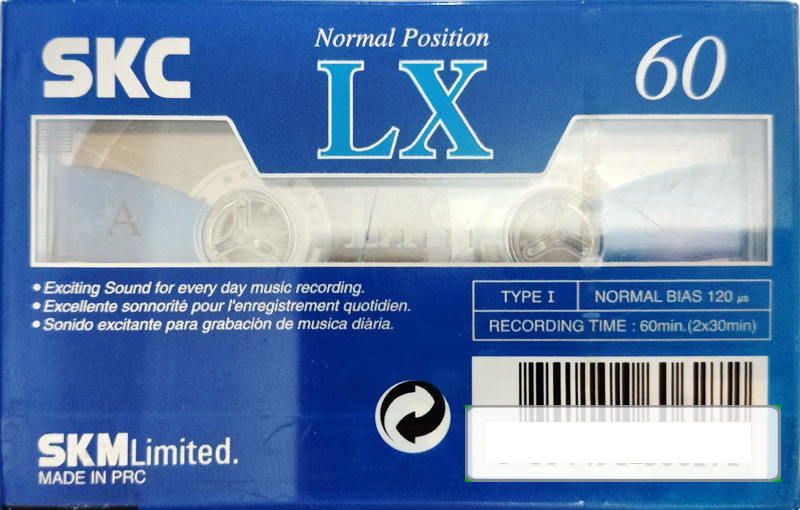 Compact Cassette SKC LX 60 Type I Normal 2002 Europe