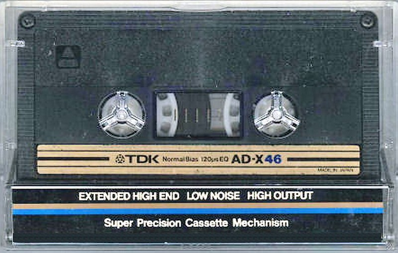 Compact Cassette TDK AD-X 46 Type I Normal 1982 Japan