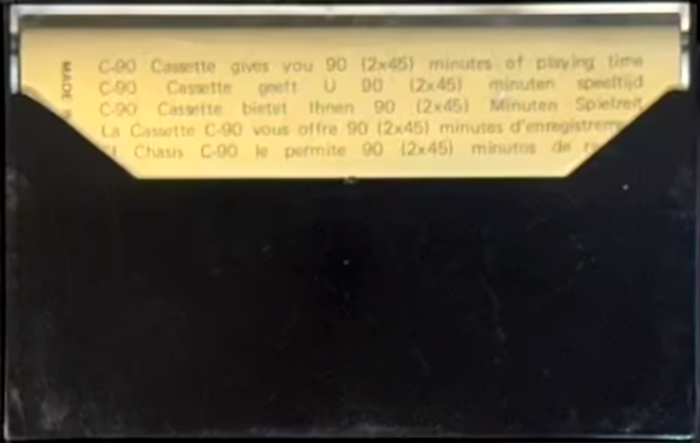 Compact Cassette National 90 Type I Normal Europe