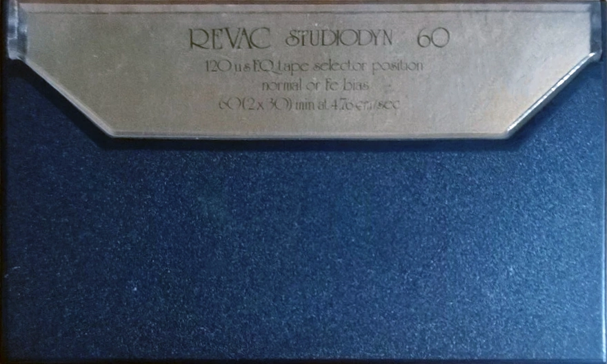Compact Cassette Revac Studiodyn 60 Type I Normal Unknown Country