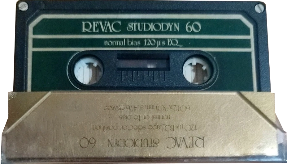 Compact Cassette Revac Studiodyn 60 Type I Normal Unknown Country