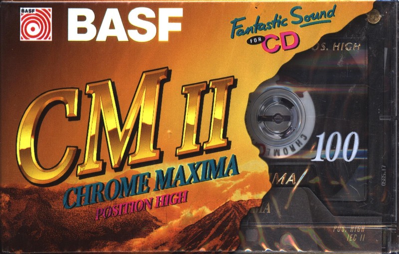 Compact Cassette BASF CM II Chrome Maxima 100 Type II Chrome 1995 Europe
