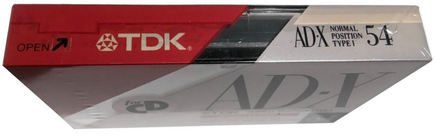 Compact Cassette TDK AD-X 54 "AD-X54M" Type I Normal 1990 Japan