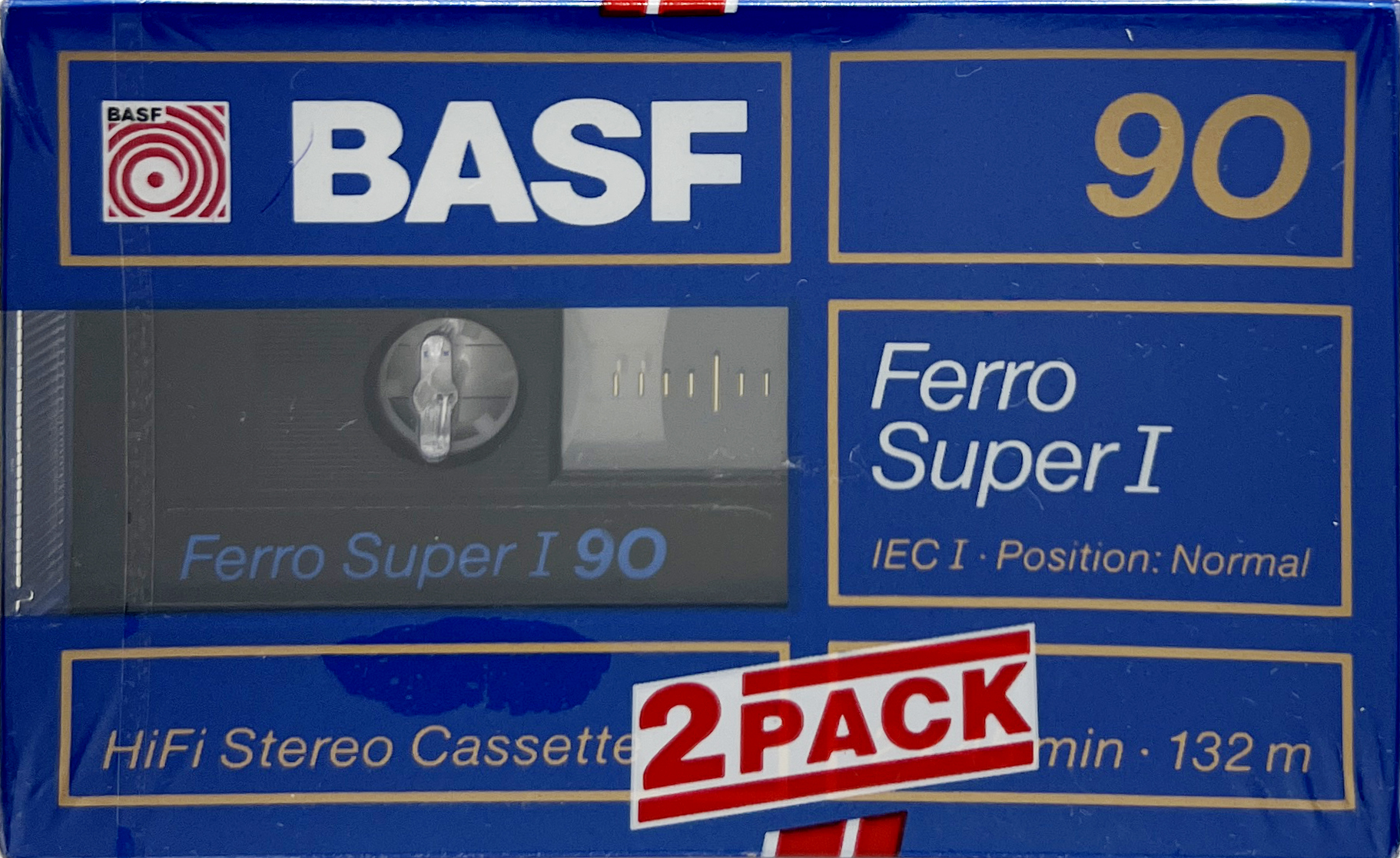 2 pack BASF Ferro Super I 90 Type I Normal 1989 Europe