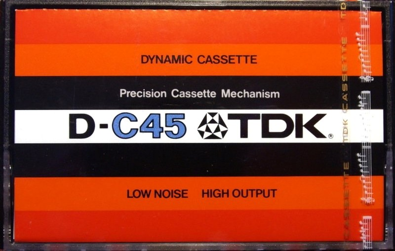Compact Cassette TDK D 45 Type I Normal 1975 Europe, USA