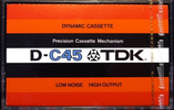 Compact Cassette TDK D 45 Type I Normal 1975 Europe, USA