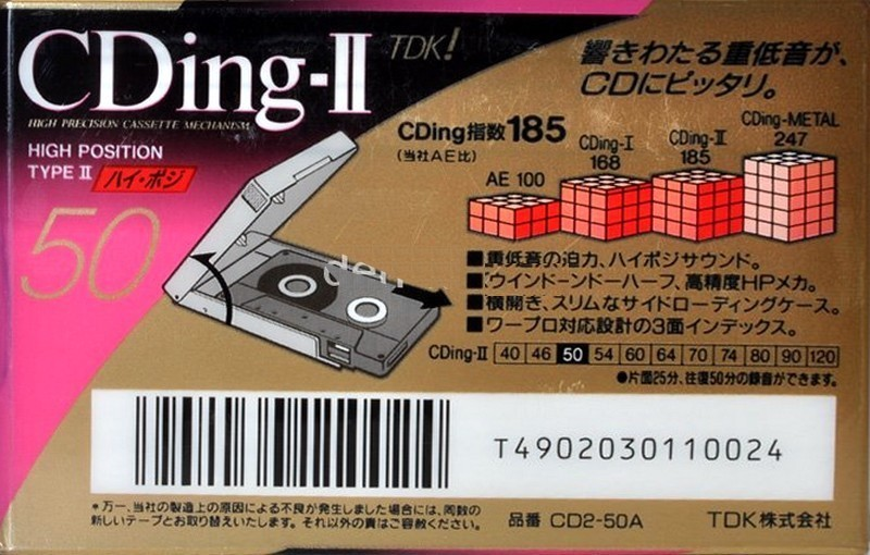 Compact Cassette: TDK  - CDing-II 50