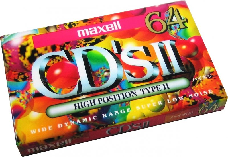 Compact Cassette Maxell CD`s II / CD`s 2 64 "CDS2-64G" Type II Chrome 1994 Japan