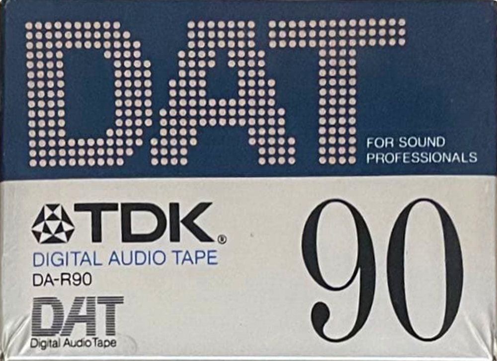Digital Audio Tape TDK 90 "DA-R90N" Type IV Metal 1992 Japan