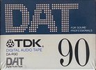 Digital Audio Tape TDK 90 "DA-R90N" Type IV Metal 1992 Japan