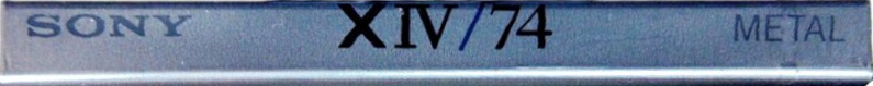 Compact Cassette Sony X IV 74 Type IV Metal 1992 Japan