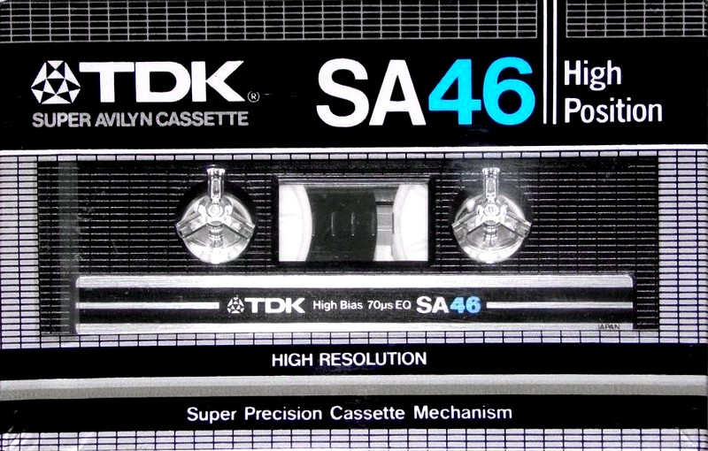 Compact Cassette TDK SA 46 Type II Chrome 1982 Japan