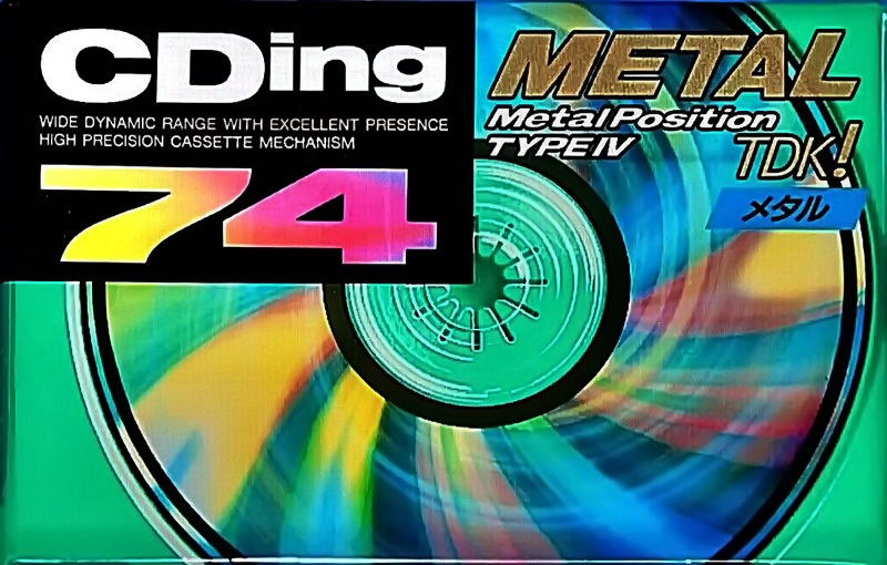 Compact Cassette: TDK  - CDing-Metal 74