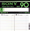 Compact Cassette Sony BHF 90 Type I Normal 1978 Japan