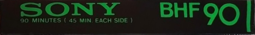 Compact Cassette Sony BHF 90 Type I Normal 1978 Japan