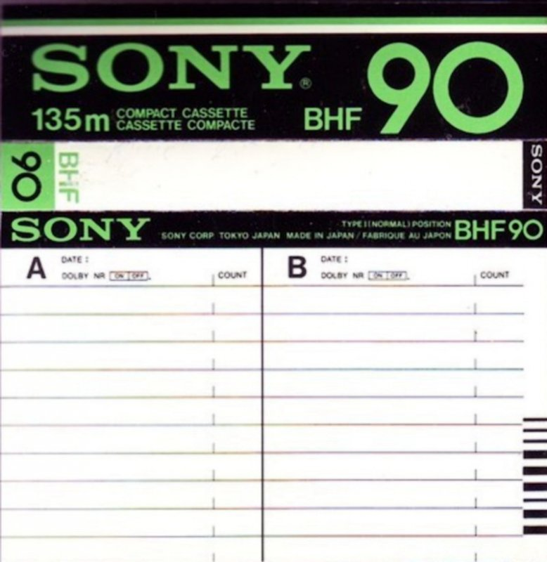 Compact Cassette: Sony  - BHF 90