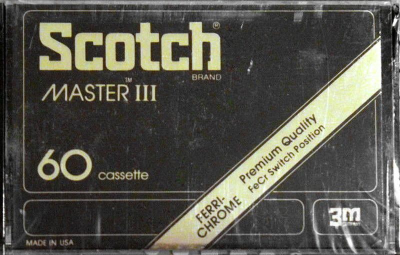 Compact Cassette: 3M Scotch - Master III 60