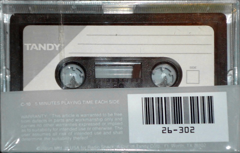 Compact Cassette: Unknown Tandy -  10