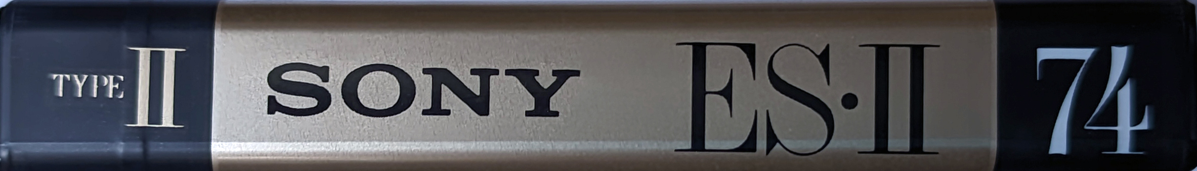 Compact Cassette Sony ES-II 74 "C-74ES2" Type II Chrome 1991 Japan