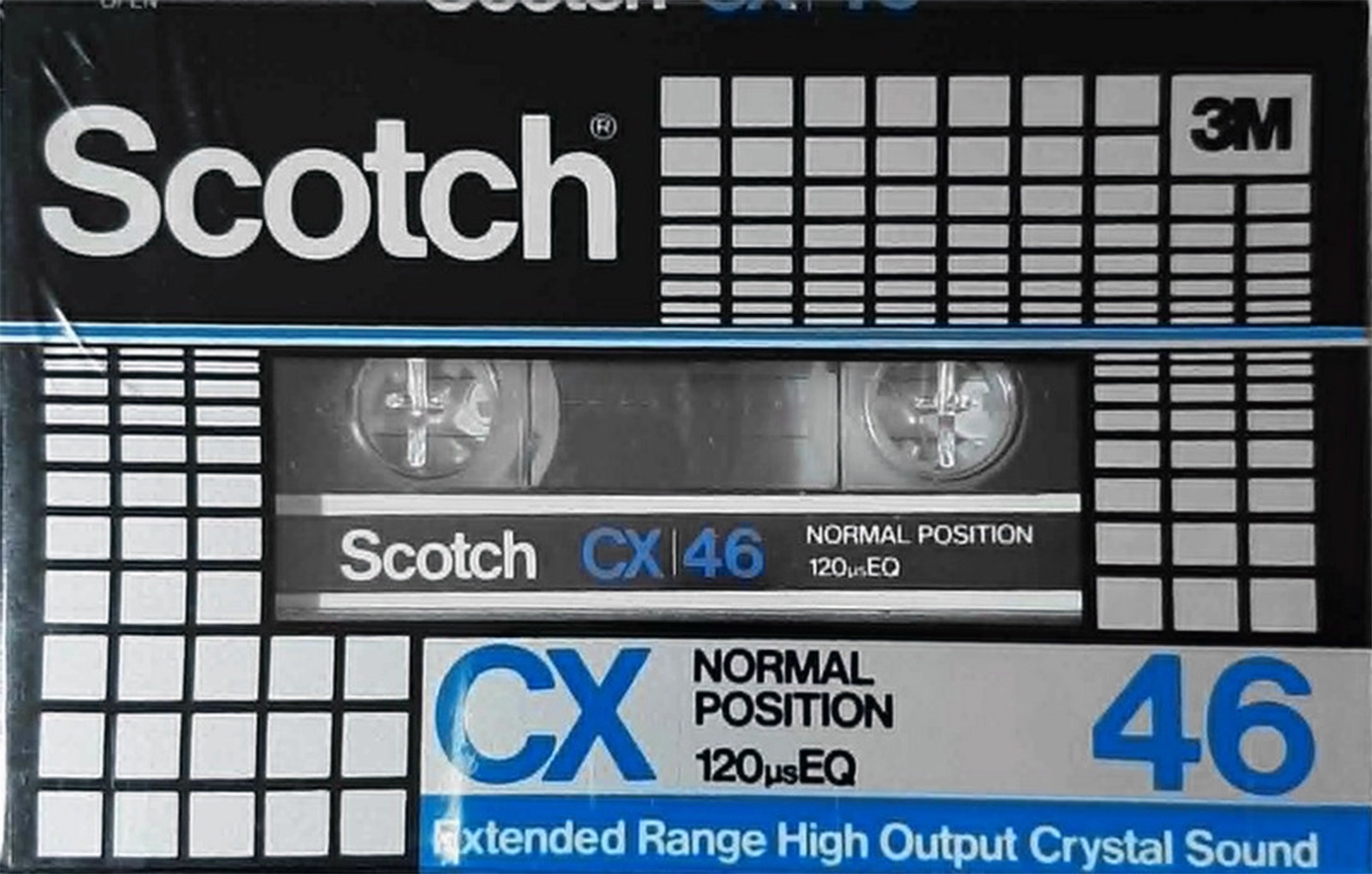 Compact Cassette Scotch CX 46 Type I Normal 1982 Japan