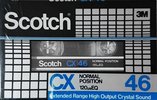 Compact Cassette Scotch CX 46 Type I Normal 1982 Japan
