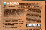Compact Cassette Universal 90 "A-1090" Type I Normal 1988 USA