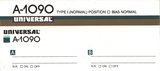 Compact Cassette Universal 90 "A-1090" Type I Normal 1988 USA