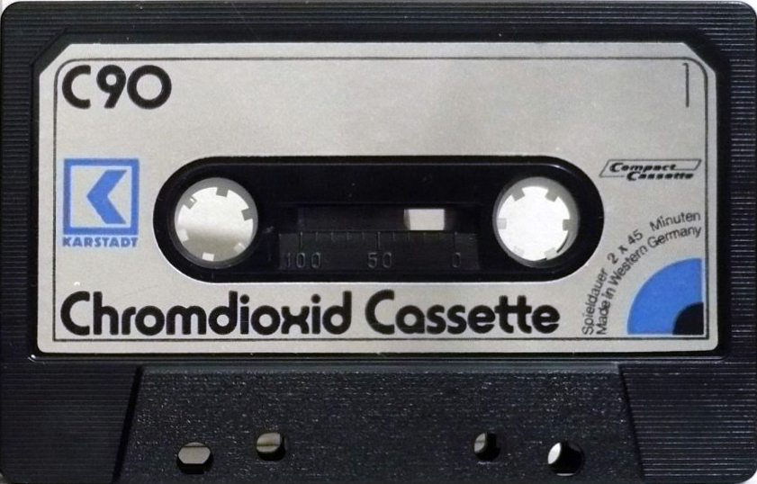 Compact Cassette Karstadt 90 Type II Chrome 1976 Germany