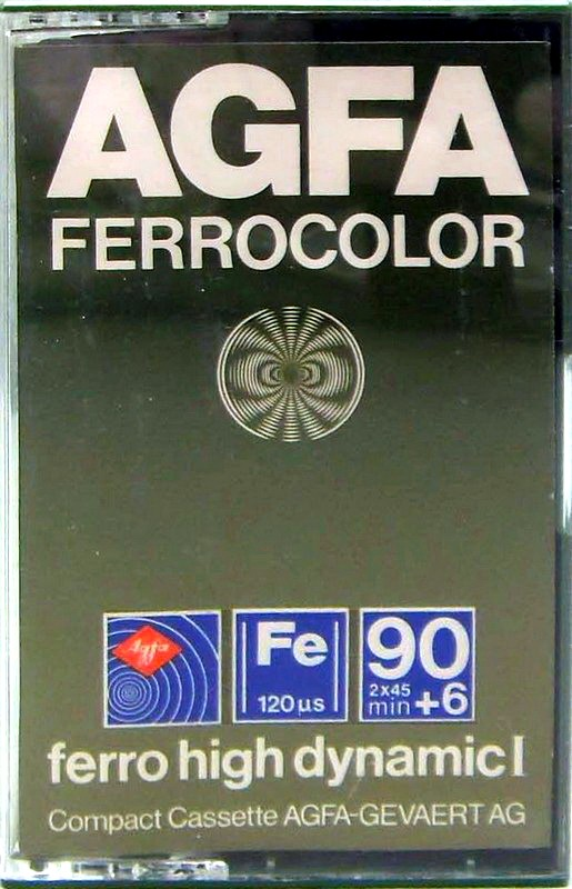 Compact Cassette AGFA Ferrocolor 90+6 Type I Normal 1979 Europe