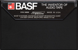 Compact Cassette BASF performance series 90 Type I Normal 1976 USA