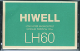 Compact Cassette Hiwell 60 "LH" Type I Normal Japan