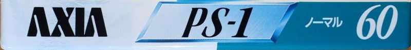 Compact Cassette AXIA PS-I / PS-1 60 "PS1F 60" Type I Normal 1993 Japan