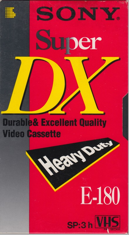 VHS, Video Home System: Sony  - Super DX 180