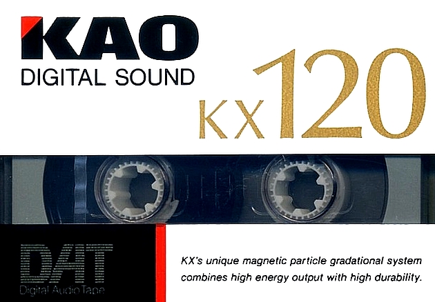 Digital Audio Tape KAO KX 120 Type IV Metal 1994 Japan