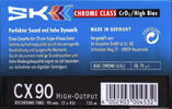 Compact Cassette SK CX II 90 Type II Chrome 1996 Europe