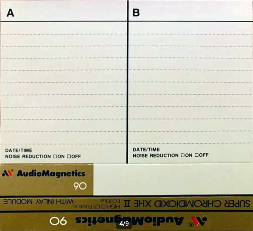 Compact Cassette Audio Magnetics XHE II 90 Type II Chrome Europe