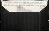 Compact Cassette TDK EC Endless 20 sec "EC-20S" Endless Cassette 1974 Worldwide