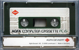 Compact Cassette AGFA 15 "PC 15" Computer Cassette 1982 Europe