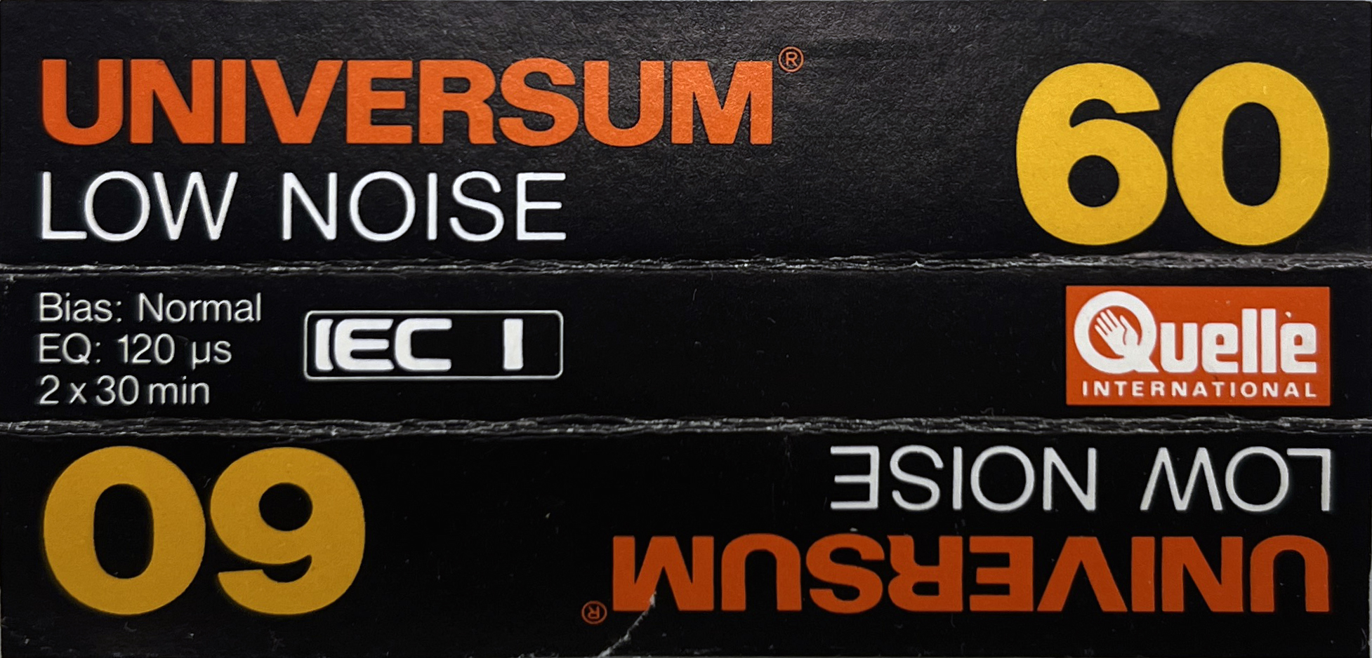 Compact Cassette Universum 60 Type I Normal 1983 Europe