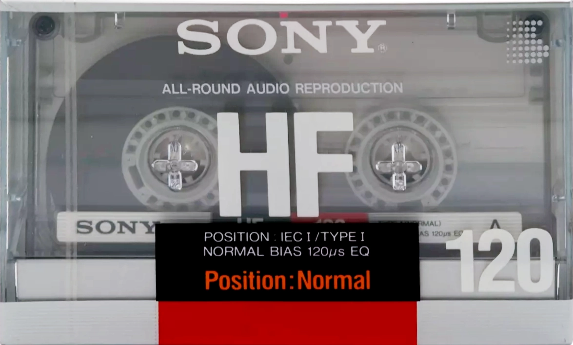 Compact Cassette Sony HF 120 Type I Normal 1988 Europe