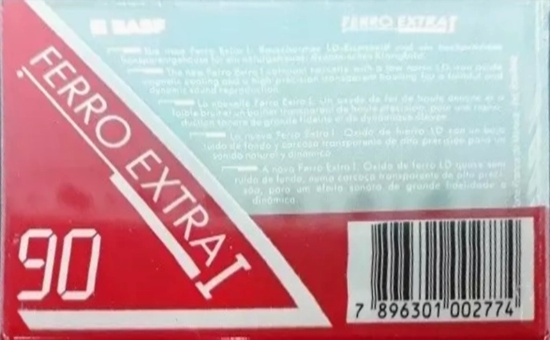 Compact Cassette BASF Ferro Extra I 90 Type I Normal 1991 Brazil