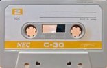 Compact Cassette NEC TR 30 "TR-205PD" Demonstration Tape 1972 Japan