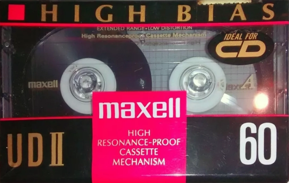 Compact Cassette Maxell UDII / UD2 60 Type II Chrome 1992 Europe