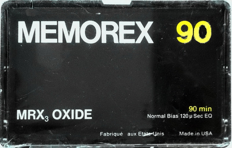 Compact Cassette Memorex MRX3 Oxide 90 Type I Normal 1978 USA