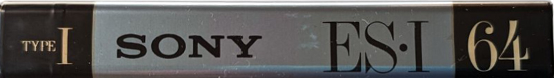 Compact Cassette Sony ES-I 64 "ESM1 64" Type I Normal 1991 Japan