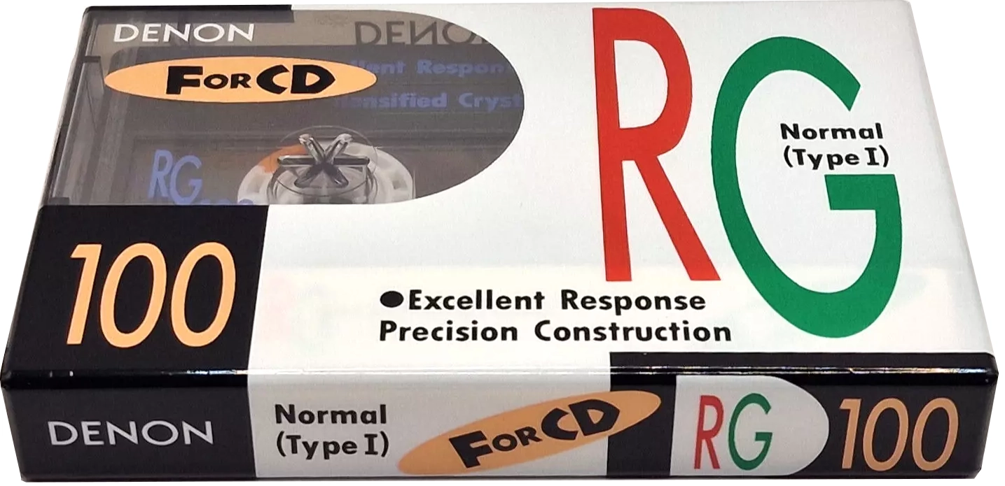 Compact Cassette Denon RG 100 Type I Normal 1990 Japan