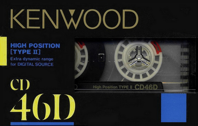 Compact Cassette Kenwood CD 46 Type II Chrome 1987 Japan