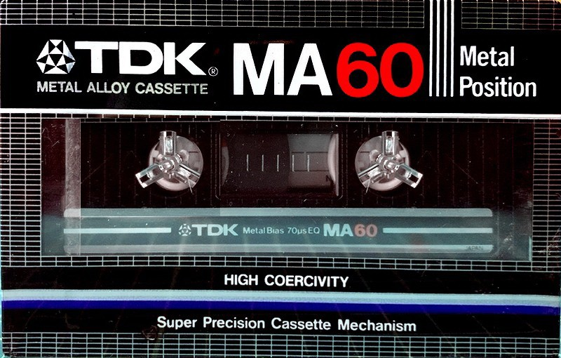 Compact Cassette TDK MA 60 Type IV Metal 1982 Japan