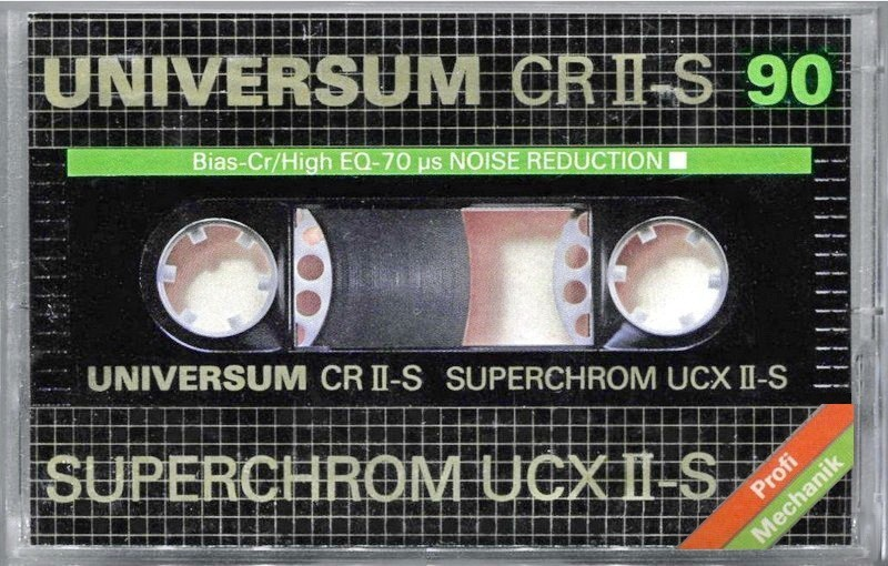 Compact Cassette Universum UCX II-S 90 Type II Chrome 1983 Europe